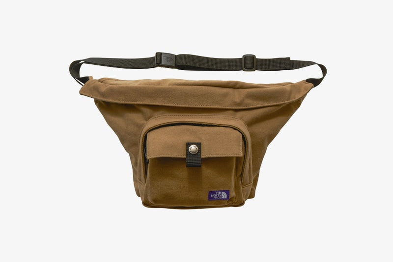 ノースフェイス パープルレーベル ナナミカ The North Face Purple Label Suede Waist Bags Beige Light Navy Black Ballistic Nylon ripstop fabric microfibre leather purple patch logo sewn branding pocket metal button 
