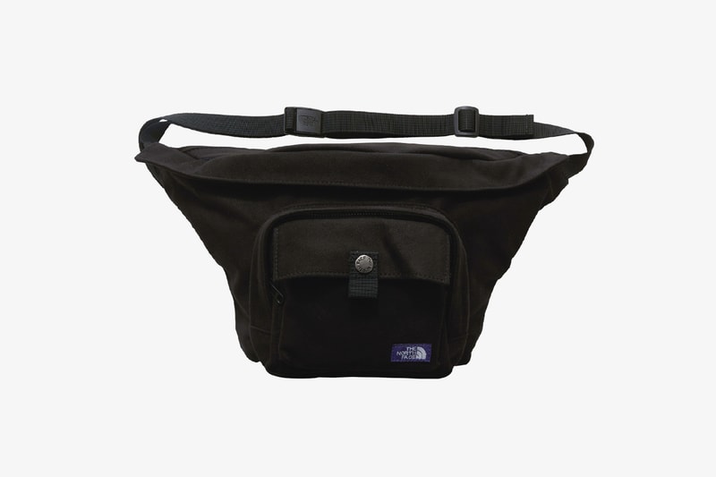 ノースフェイス パープルレーベル ナナミカ The North Face Purple Label Suede Waist Bags Beige Light Navy Black Ballistic Nylon ripstop fabric microfibre leather purple patch logo sewn branding pocket metal button 