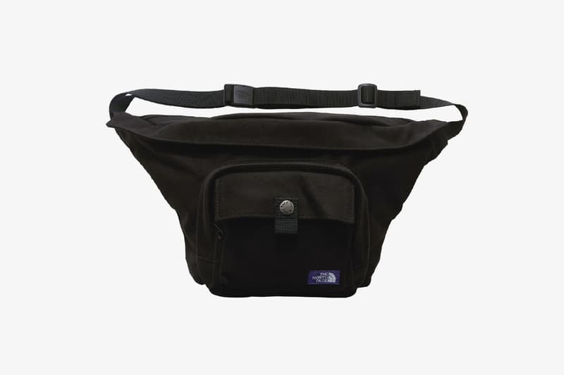 ノースフェイス パープルレーベル ナナミカ The North Face Purple Label Suede Waist Bags Beige Light Navy Black Ballistic Nylon ripstop fabric microfibre leather purple patch logo sewn branding pocket metal button