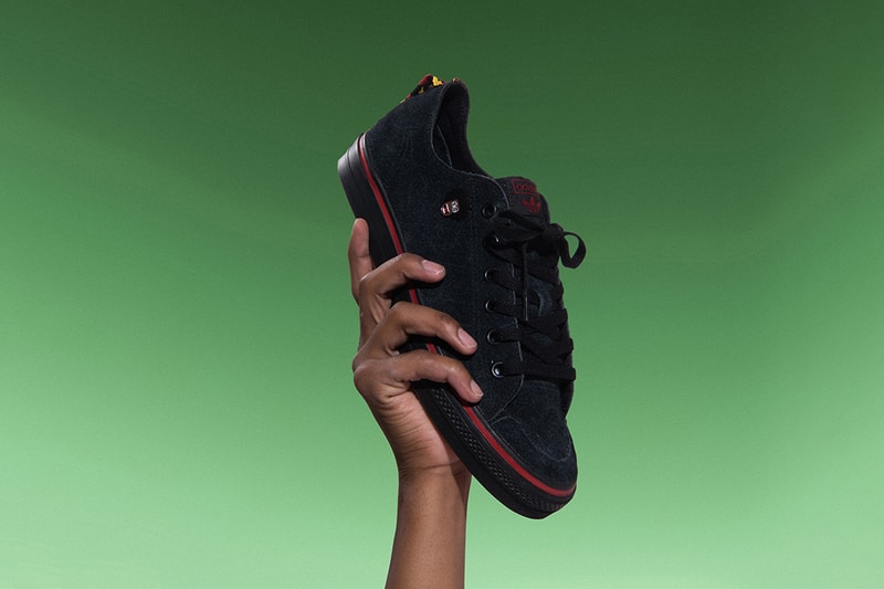 Na-Kel Smith x adidas Skateboarding Nizza RFS High Top Low "NAK" Treatment Skate Shoes Sneakers Footwear Release Information Campaign Imagery Green Black Red White Premium Suede Upper Reinforced Toecap Trefoil logo 