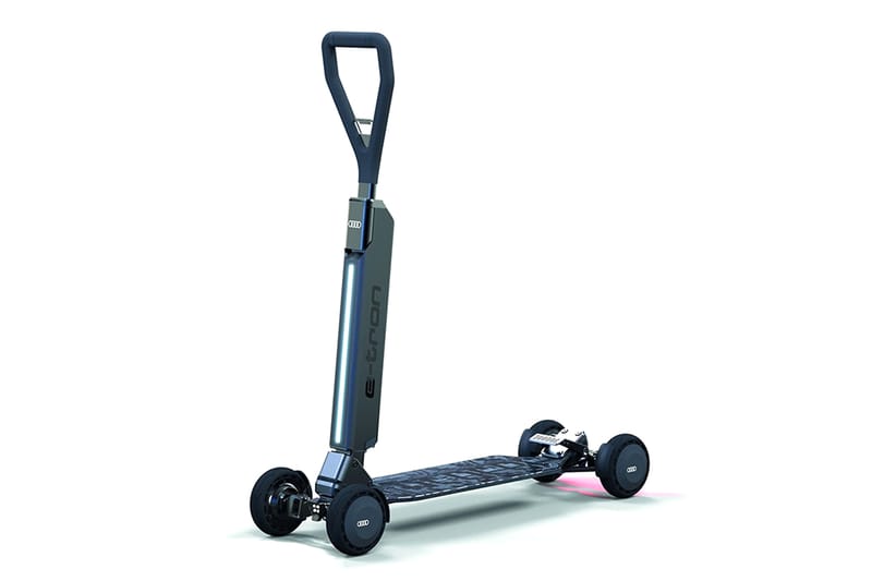 Audi がスケートボード風デザインの4輪電動スクーター e-Tron Scooter を発表