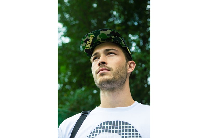 BAPE ベイプ  A BATHING APE®️ ア・ベイシング・エイプ  Wilson ウィルソン Tennis テニス カプセル コレクション Capsule Collection 機能性 tシャツ high performance Racket Visors Caps キャップ Wrist Bands Head Bands T-Shirts Camouflage Black Red