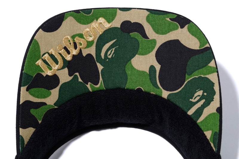 BAPE ベイプ  A BATHING APE®️ ア・ベイシング・エイプ  Wilson ウィルソン Tennis テニス カプセル コレクション Capsule Collection 機能性 tシャツ high performance Racket Visors Caps キャップ Wrist Bands Head Bands T-Shirts Camouflage Black Red
