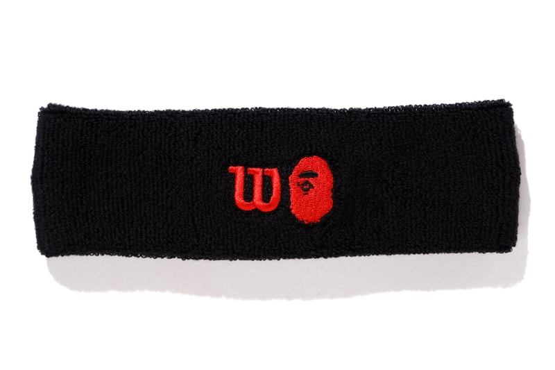 BAPE ベイプ  A BATHING APE®️ ア・ベイシング・エイプ  Wilson ウィルソン Tennis テニス カプセル コレクション Capsule Collection 機能性 tシャツ high performance Racket Visors Caps キャップ Wrist Bands Head Bands T-Shirts Camouflage Black Red