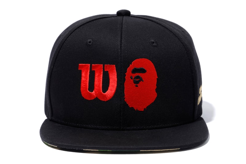 BAPE ベイプ  A BATHING APE®️ ア・ベイシング・エイプ  Wilson ウィルソン Tennis テニス カプセル コレクション Capsule Collection 機能性 tシャツ high performance Racket Visors Caps キャップ Wrist Bands Head Bands T-Shirts Camouflage Black Red