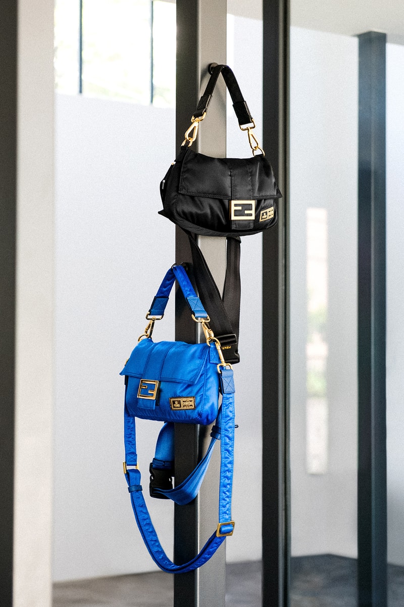 フェンディ ポーター コラボバッグ イタリア ローマ ボンテッドナイロンツイル レスキューオレンジ Peekaboo ピーカブー Baguette for Men バゲット フォー メン