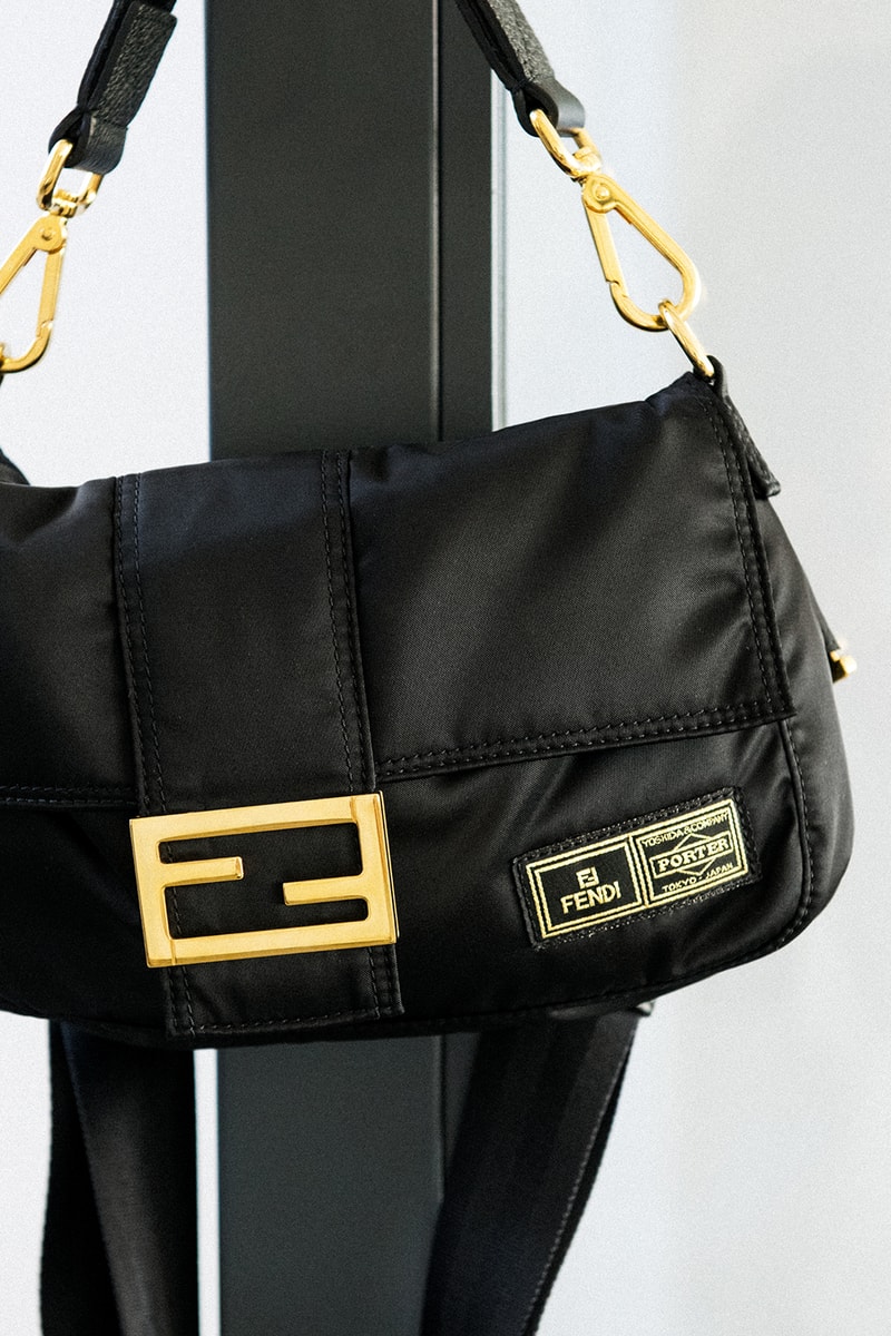フェンディ ポーター コラボバッグ イタリア ローマ ボンテッドナイロンツイル レスキューオレンジ Peekaboo ピーカブー Baguette for Men バゲット フォー メン