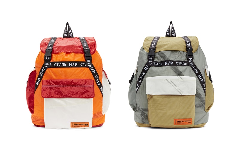 Heron Preston ヘロンプレストン SSENSE エッセンス Exclusiveエクスクルーシブ JUMP Capsule カプセル パラシュート Release アップサイクル Jacket pants shorts bags t shirt long short サステナビリティ