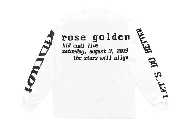 Kid Cudi & Cactus Plant Flea Market Drop New Graphic Shirt text black white rose release Passion, Pain & Demon Slayin’