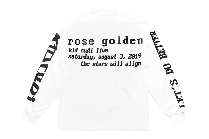 Kid Cudi & Cactus Plant Flea Market Drop New Graphic Shirt text black white rose release Passion, Pain & Demon Slayin’