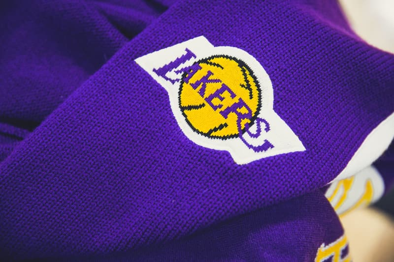 クロット x ミッチェル&ネス コービー・ブライアント CLOT Mitchell and Ness collaborate new Kobe Bryant 8 24 Lakers jersey golden merino knitted knit wool mamba day yellow purple basketball nba rookie year 1996 1997 shooting shirt warm up pants