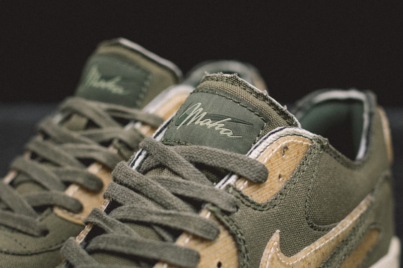 マハリシ × ナイキ maharishi nike air max 90 maha olive colorway organic cotton release date pomegranate turmeric