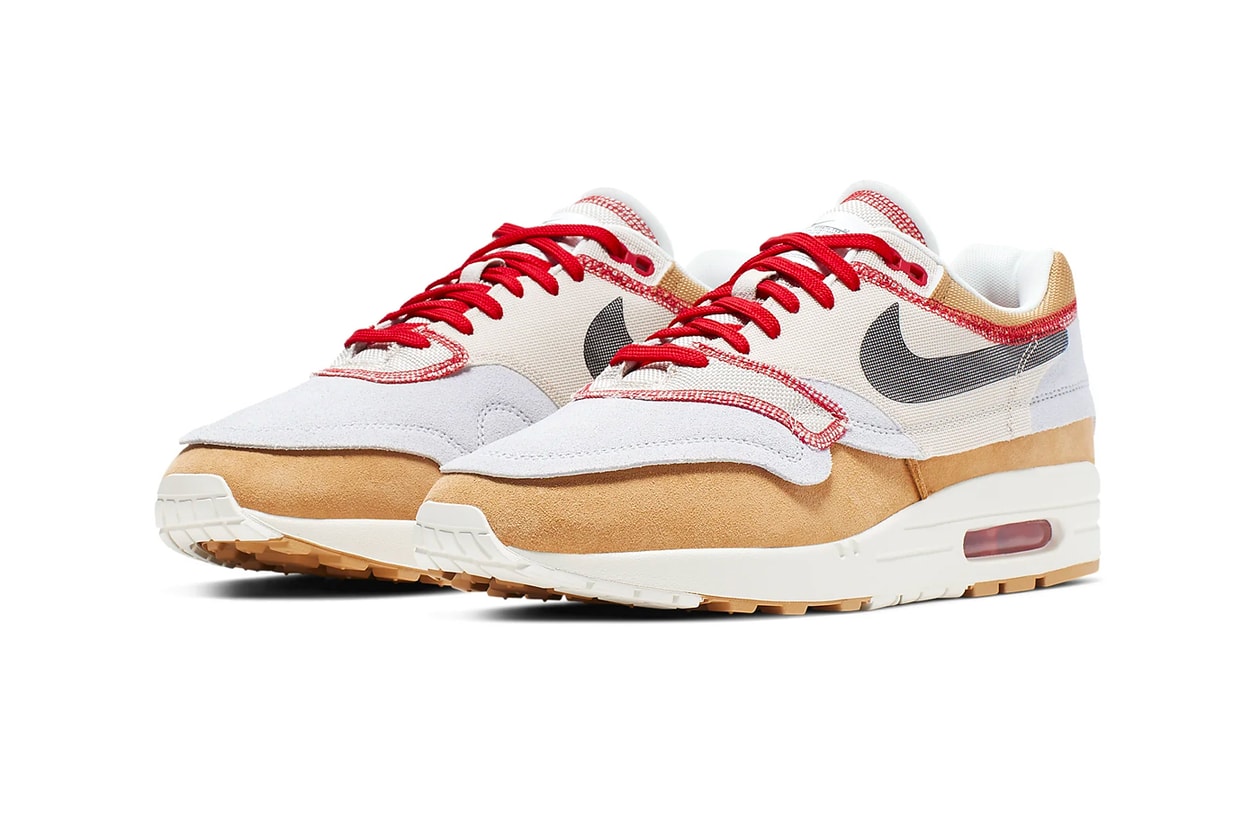 ナイキ エア マックス1 インサイドアウト nike air max 1 inside-out inside out裏表 逆 裏地 新作 発売 スニーカー モデル ビジュアル