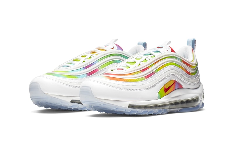 Nike Air Max 97 Black Psychic Purple White Multi Color air sole unit midsole bubbles runner trainers lifestyle sneaker footwear 3m reflective