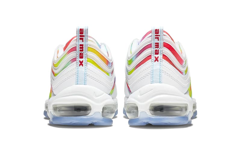 Nike Air Max 97 Black Psychic Purple White Multi Color air sole unit midsole bubbles runner trainers lifestyle sneaker footwear 3m reflective