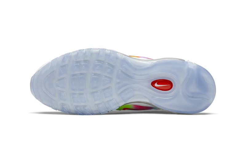 Nike Air Max 97 Black Psychic Purple White Multi Color air sole unit midsole bubbles runner trainers lifestyle sneaker footwear 3m reflective