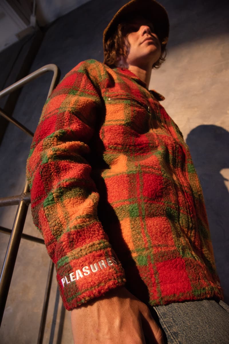 プレジャーズ PLEASURES 2019年秋冬 ルックブック Fall Winter 2019 Collection information overload sherpa fleece jacket graphic t shirts tees hoodies sweaters cardigans shorts alex james