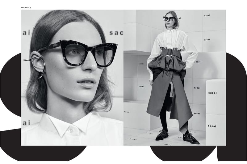 sacai が日本発のアイウェアブランド Native Sons とタッグを組んだコラボサングラスを発表