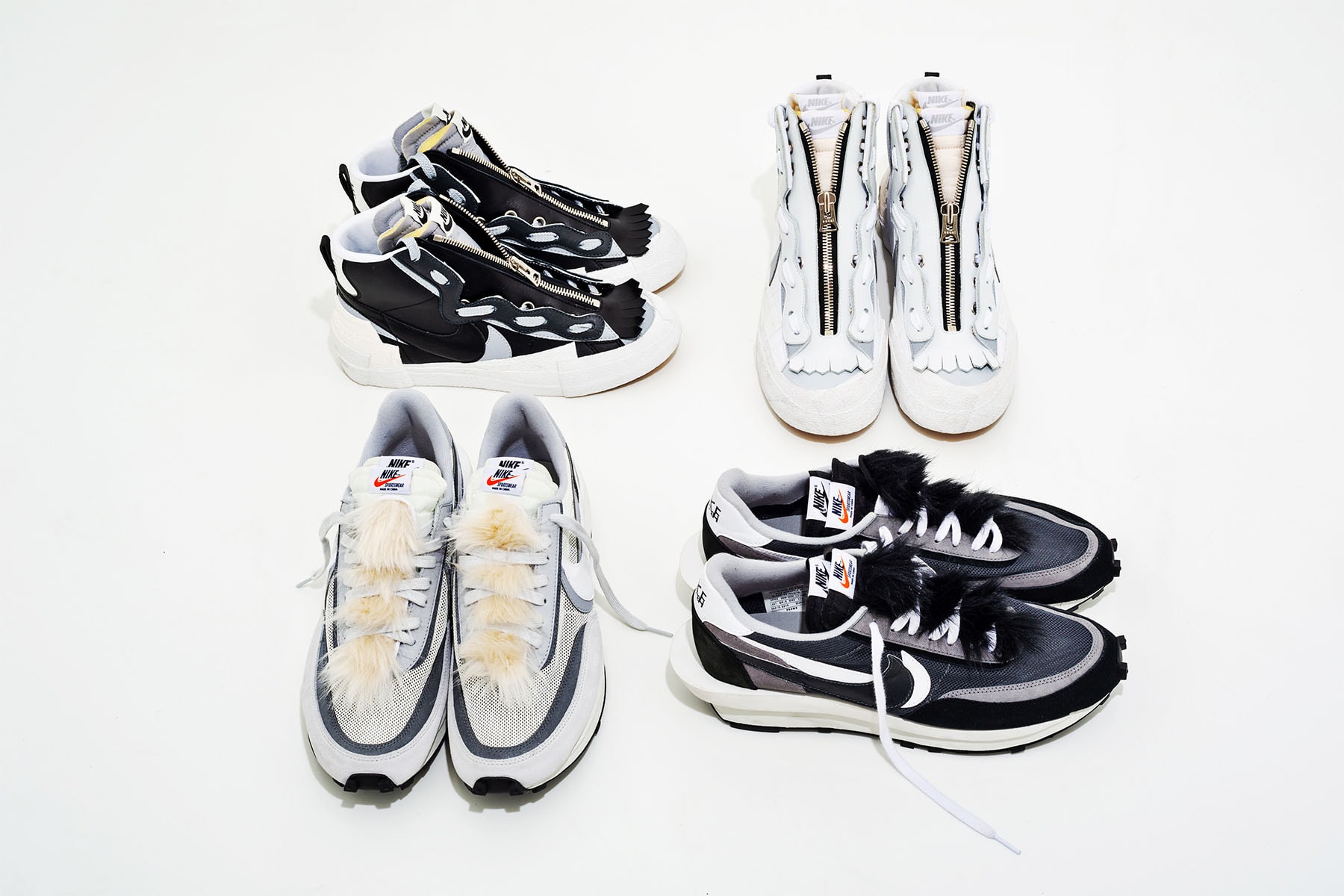 サカイ ナイキ sacai が Nike とのコラボスニーカーに装着できるシューズ用アクセサリーを限定発売 LDWaffle Blazer Mid 