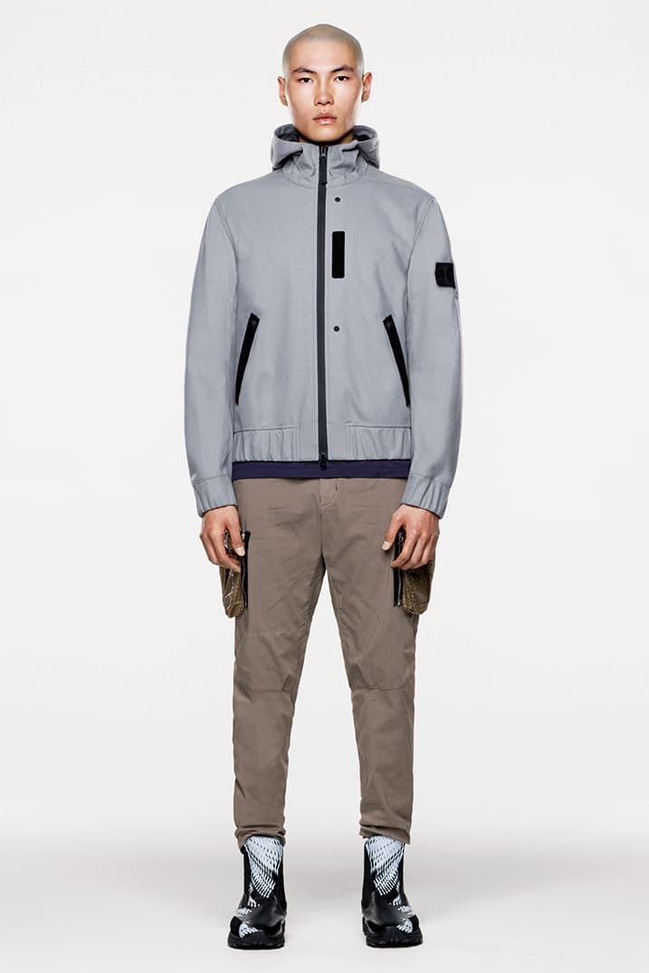 Stone Island ストーンアイランド Shadow Project シャドウプロジェクト Fall Winter 2019 FW19 秋冬のルックブック コレクションCollection Lookbook Imagery DPM Chine New Fabrics Technical Convertible Down Jacket Footwear Trousers Outerwear Techwear Garment Dyed Two Layer Fabric