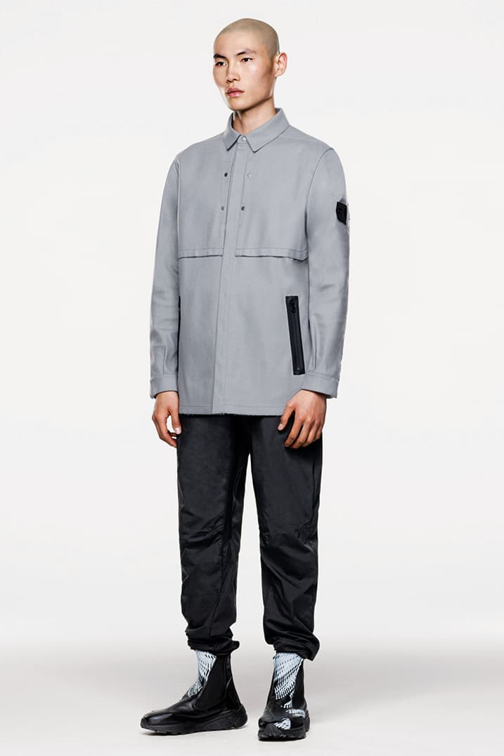 Stone Island ストーンアイランド Shadow Project シャドウプロジェクト Fall Winter 2019 FW19 秋冬のルックブック コレクションCollection Lookbook Imagery DPM Chine New Fabrics Technical Convertible Down Jacket Footwear Trousers Outerwear Techwear Garment Dyed Two Layer Fabric