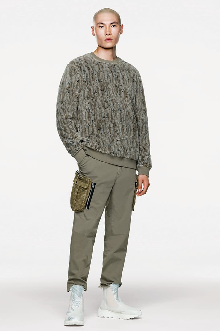 Stone Island ストーンアイランド Shadow Project シャドウプロジェクト Fall Winter 2019 FW19 秋冬のルックブック コレクションCollection Lookbook Imagery DPM Chine New Fabrics Technical Convertible Down Jacket Footwear Trousers Outerwear Techwear Garment Dyed Two Layer Fabric
