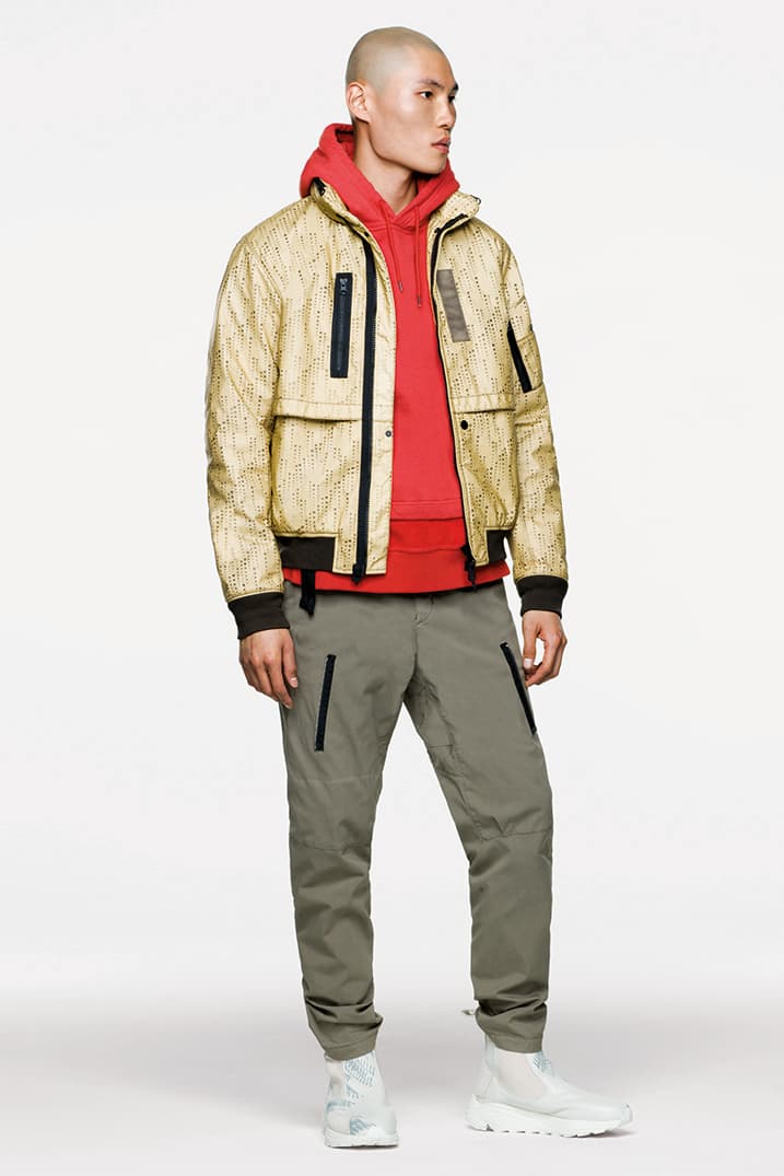 Stone Island ストーンアイランド Shadow Project シャドウプロジェクト Fall Winter 2019 FW19 秋冬のルックブック コレクションCollection Lookbook Imagery DPM Chine New Fabrics Technical Convertible Down Jacket Footwear Trousers Outerwear Techwear Garment Dyed Two Layer Fabric