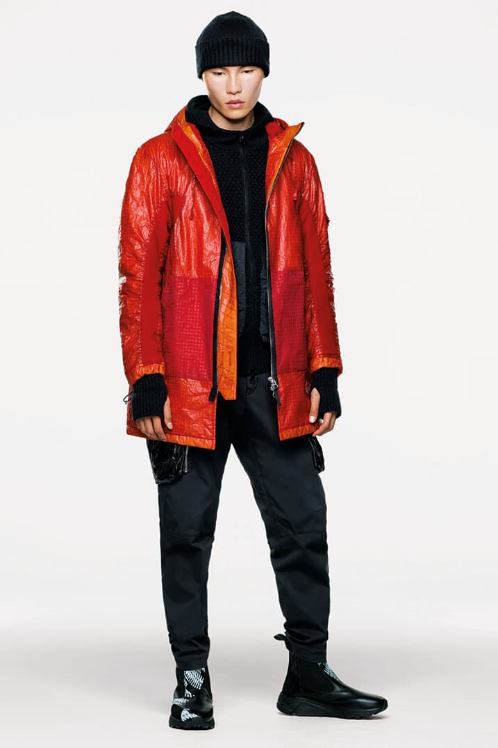 Stone Island ストーンアイランド Shadow Project シャドウプロジェクト Fall Winter 2019 FW19 秋冬のルックブック コレクションCollection Lookbook Imagery DPM Chine New Fabrics Technical Convertible Down Jacket Footwear Trousers Outerwear Techwear Garment Dyed Two Layer Fabric