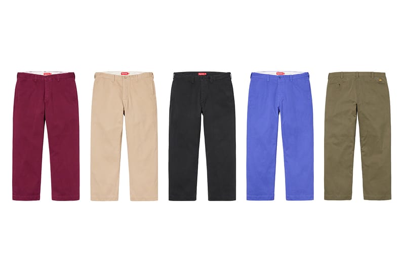 supreme khaki pants