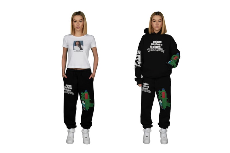 Urban Sophistication アーバンソフィスティケーション drops 最新 カプセル コレクション fame and fortune new capsule collection featured by サラ スナイダー sarah snyder paparazzi mugshot graduation picture unique theme 