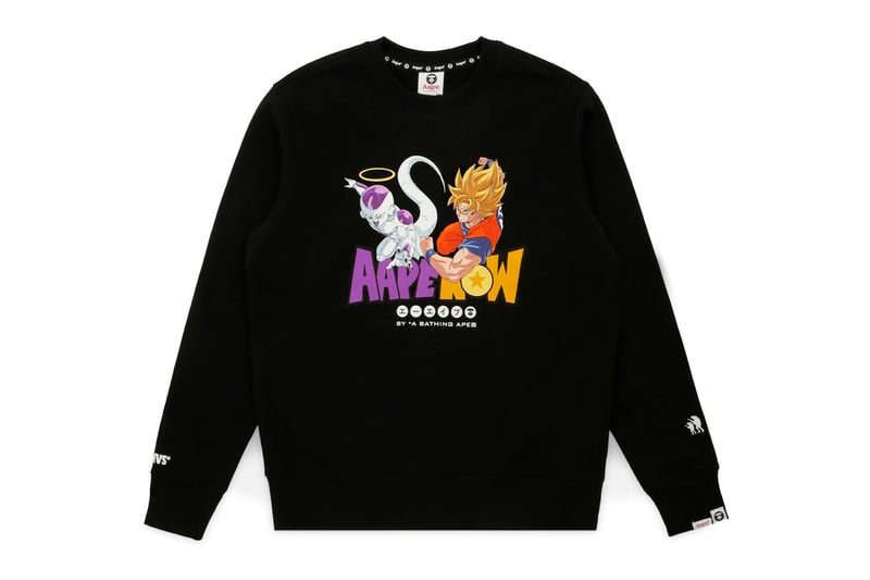 'Dragon Ball Super: Broly' x AAPE Second Capsule aape by a bathing aape dragon ball z collaborations Toei Animation Goku Frieza Vegeta Vegito aape moonface