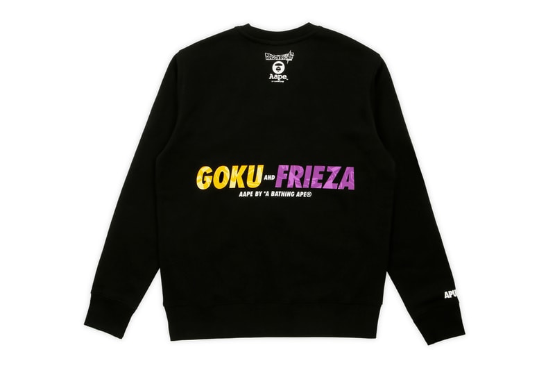 'Dragon Ball Super: Broly' x AAPE Second Capsule aape by a bathing aape dragon ball z collaborations Toei Animation Goku Frieza Vegeta Vegito aape moonface