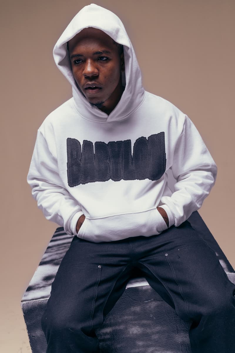 バビロンLA Babylon LA Fall/Winter 2019 Lookbook Collection Cut & Sew heavy plaid jacket tie dye knit sweater tricolor rugby half zip anorak Drop 1