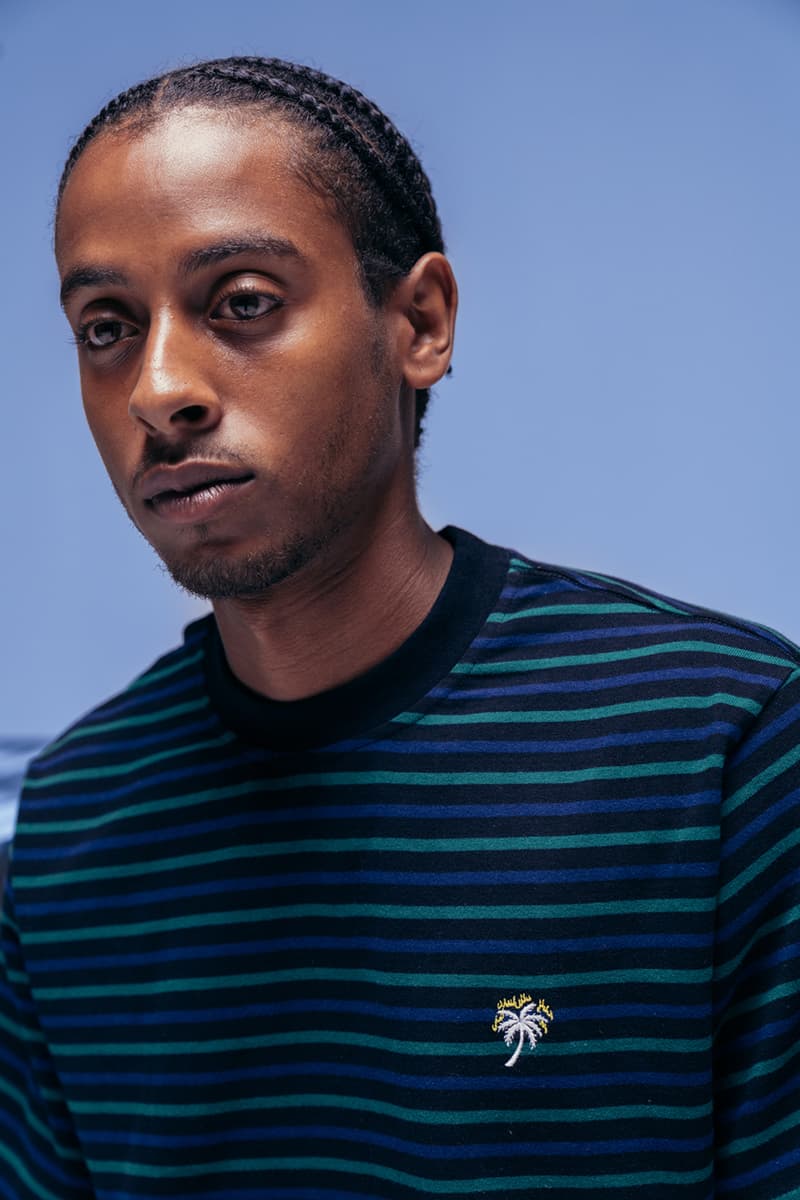 バビロンLA Babylon LA Fall/Winter 2019 Lookbook Collection Cut & Sew heavy plaid jacket tie dye knit sweater tricolor rugby half zip anorak Drop 1