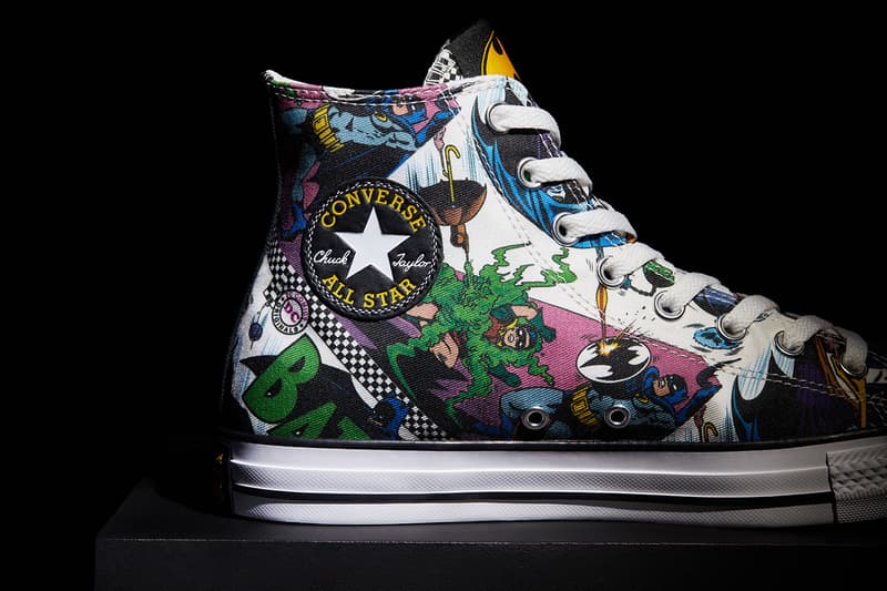 コンバース バットマン 'Batman' x Converse Collaboration 80th Anniversary Edition Footwear All Star Chuck Taylor '70 Hi Low Logo Batwings Caped Crusader Superhero DC Warner Bros.