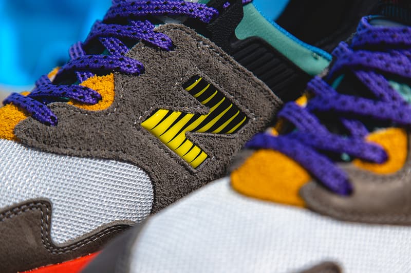 new balance ニューバランス 997s ボデガ bodega no bad days コラボ フットウェア スニーカー closer look buy cop purchase grey brown leather teal yellow red
