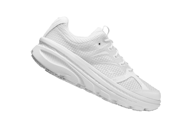 Engineered Garments エンジニアドガーメンツ x HOKA ONE ONE ホカオネオネ コラボ 第3弾目 フットウェア スニーカー アシンメトリー ネペンテス capsule three colorways drop date release info multicolor yellow blue red green black white
