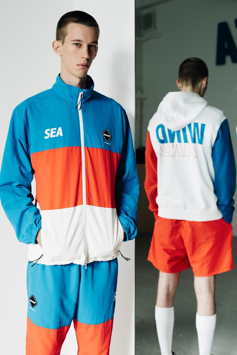 FCRB WIND AND SEA ヘンリーネックトップ&ショーツ 遊ばそ 温泉 サウ 