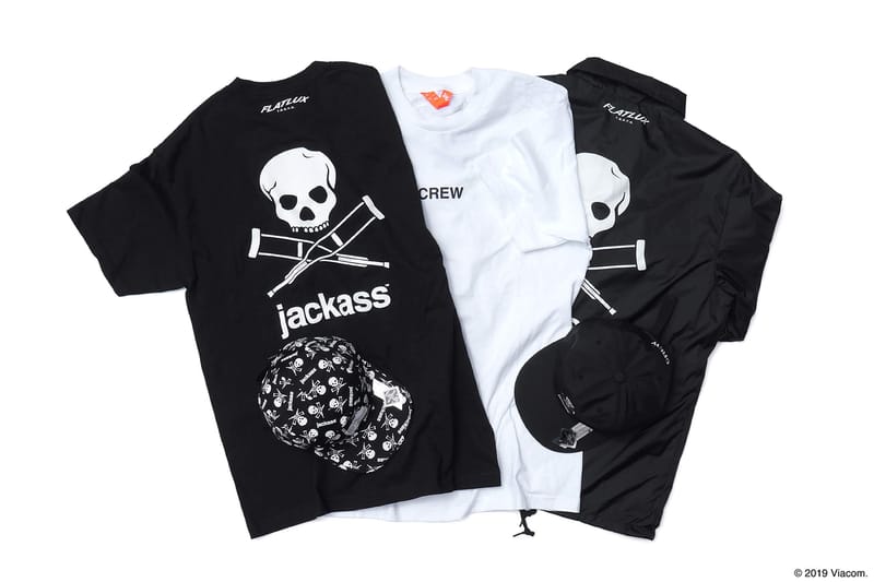 東京発ブランド FLATLUX よりアメリカの超過激TV番組『jackass』とのコラボコレクションが登場