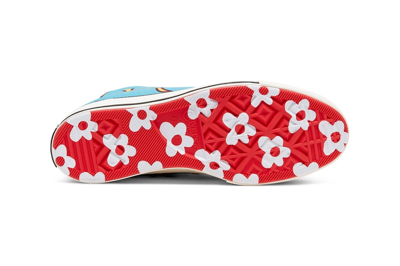 golf wang golf le fleur converse chuck 70 flames sneaker release tyler the creator blue colorway 
