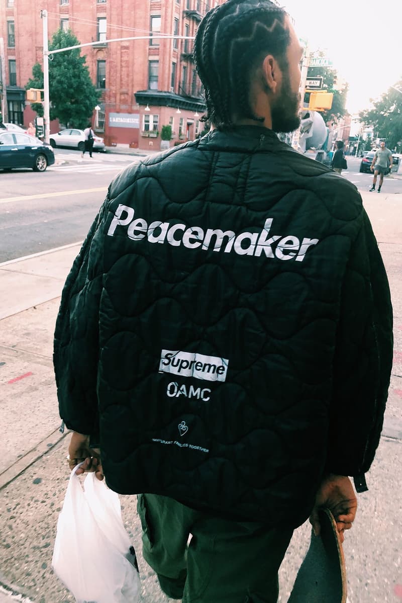 Supreme OAMC PEACEMAKER シュプリーム オーエーエムシー ヴィンテージ ライナー Immigration Families Together