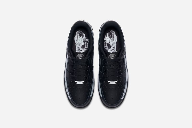 ナイキからエアフォース 1 “ブラックスケルトン”が発売 ハロウィンシーズンに向け Nike から Air Force 1 “Black Skeleton” がリリース