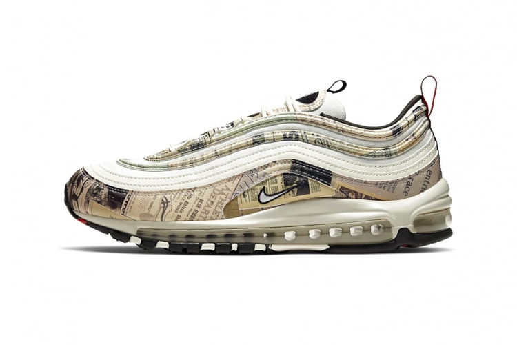 Nike よりレトロな雰囲気を醸す新聞紙柄の Air Max 97 が登場