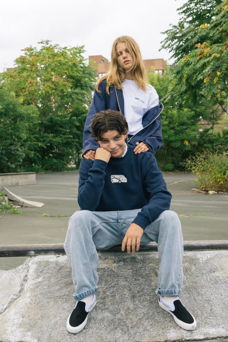 ピールズ × ヴァンズ コラボレーション Peels Vans Sneaker Apparel Collection Collaboration Rose Stripes Classic Slip-Ons Black White Red Green Shirts Long-Sleeves Crewneck