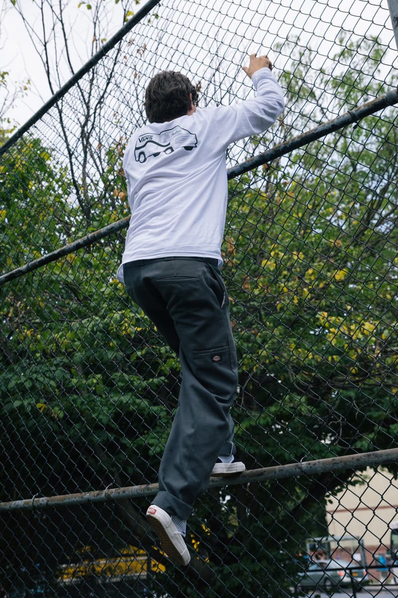 ピールズ × ヴァンズ コラボレーション Peels Vans Sneaker Apparel Collection Collaboration Rose Stripes Classic Slip-Ons Black White Red Green Shirts Long-Sleeves Crewneck