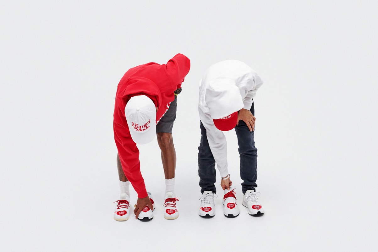 アディダス x ファレル x ヒューマンメイドのコラボコレクションを発表  adidas Originals Pharrell Hu x HUMAN MADE Collaboration sneakers release date info october 5 2019 buy colorway sneaker shoes nigo