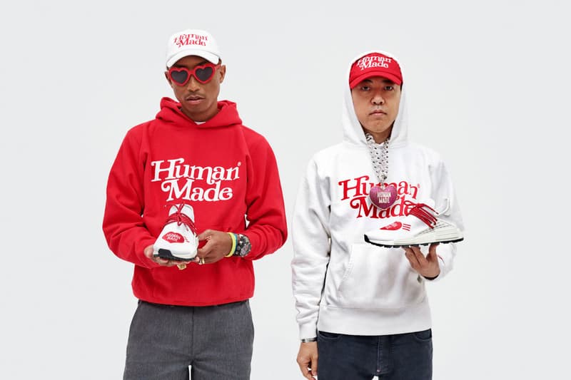 アディダス x ファレル x ヒューマンメイドのコラボコレクションを発表  adidas Originals Pharrell Hu x HUMAN MADE Collaboration sneakers release date info october 5 2019 buy colorway sneaker shoes nigo