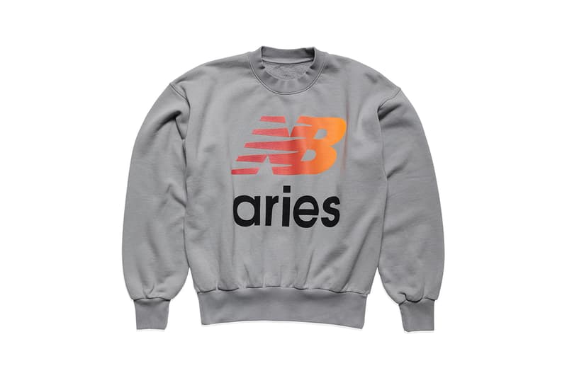 アリーズ x ニューバランス aries new balance first official look 991 neon yellow fluorescent bold silver orange apparel t-shirt longsleeve shortsleeve sweatshirt trackpants david sims film
