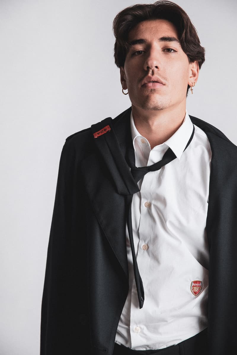 424がアーセナルFCとのパートナーシップを締結 Arsenal 424 Official Formal Wear Partnership Black Suits Ties Shirts White