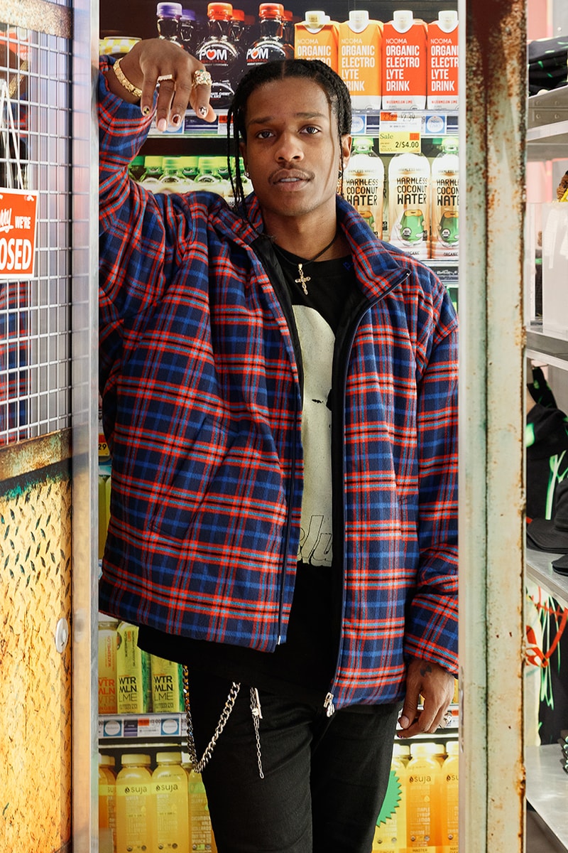 エイサップロッキ アウグ ロンドン セルフリッジズ selfridges asap rocky A$ap yams awge london store look inside first buy cop purchase exclusive merch needles collaboration